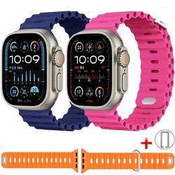 Ocean Strap for Apple Watch Ultra 2 49mm 9 8 7 45mm 41mm Sport Watchband for iWatch Series 6 5 4 3 SE 2 44mm 40mm 42mm 38mm Band