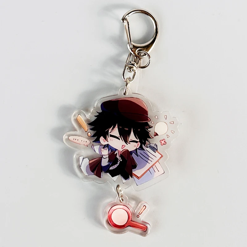 Anime Ryunosuke Akutagawa Dazai Osamu Cosplay Acryl Figur Telefon Schlüssel bund Student Rucksack Anhänger Charms Kinder Geschenk