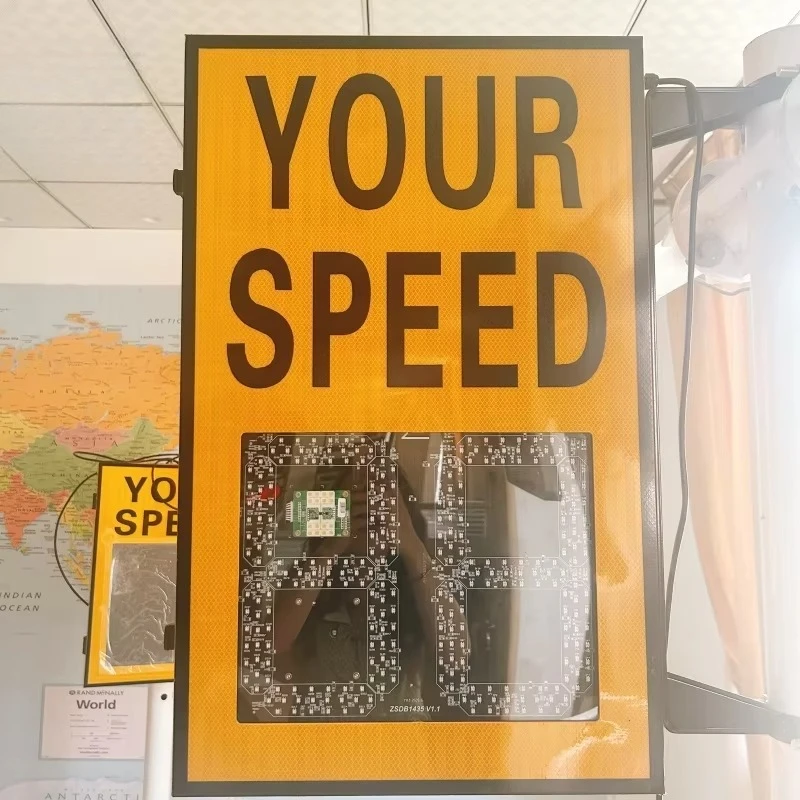

23 Years Factory Speed Radar Limit Sign Led Solar Car Detector Slow Down Speed Limit Indication Sign