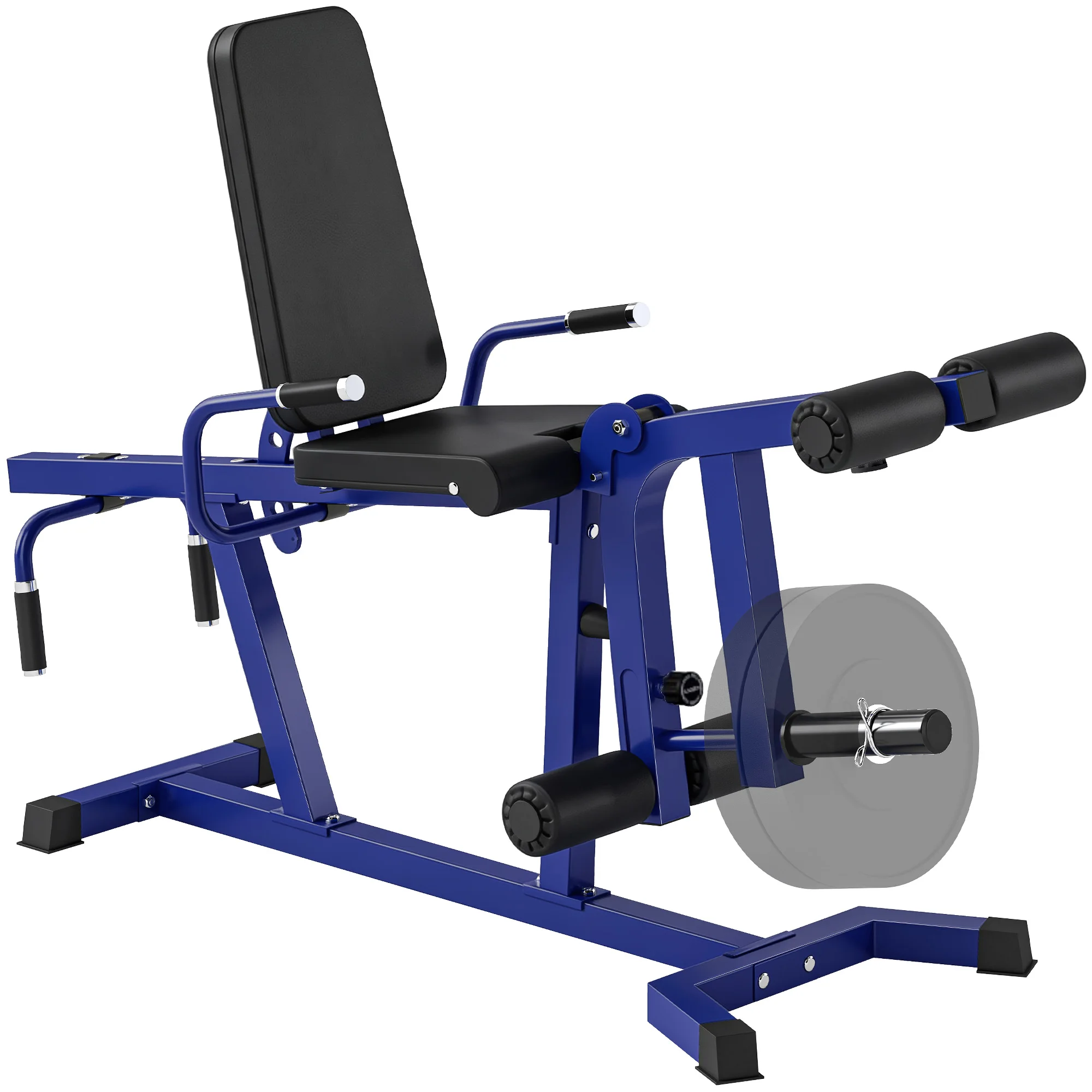 Soozier 3-in-1 Leg Extension and Curl Machine, 660LBS Capacity, Dark Blue
