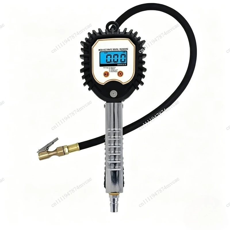 High-precision Digital Tire Inflation Gun Tire Pressure Gauge Tire Fast Inflator Tyre Pressure Monitoring Tool Barometer