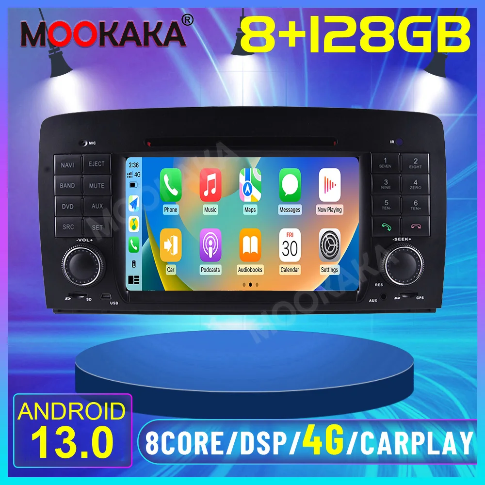 Android 13.0 PX5 4+64GB For Mercedes Benz R-Class W251 R300 R350 R500 2006-2012 Car Radio oem Upgrade Multimedia DVD Player Unit