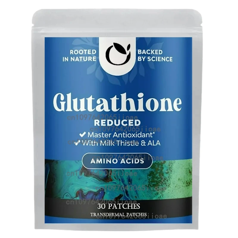 

30 Patches Glutathione Plus Topical Patch - Collagen Blend Support Skin Health for Liver Care, Energy Support & Immune Help