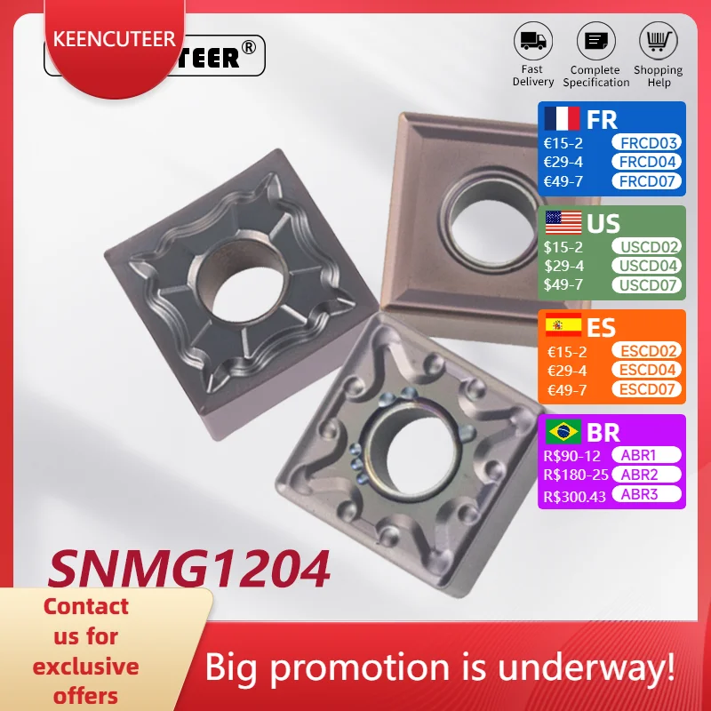 

SNMG 120404 SNMG 120408 SNMG 120412 Твердосплавная вставка для внешнего токарного инструмента MSDNN, лезвие SNMG, резак из нержавеющей стали, токарный станок с ЧПУ