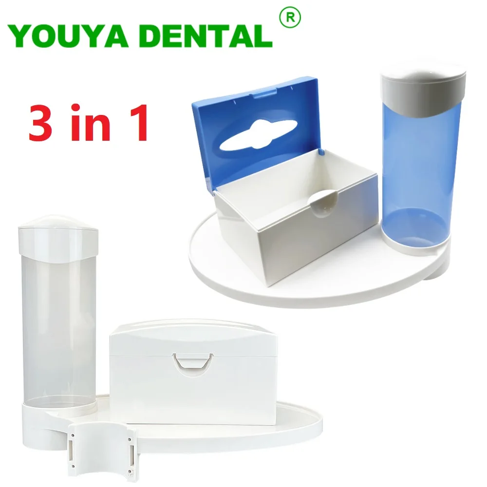 

3 in 1 Dental Chair Scaler Tray Parts Dentistry Parts Cup Paper Tissue Box Holder Instrument Accessories Oral Care Dental Clinic