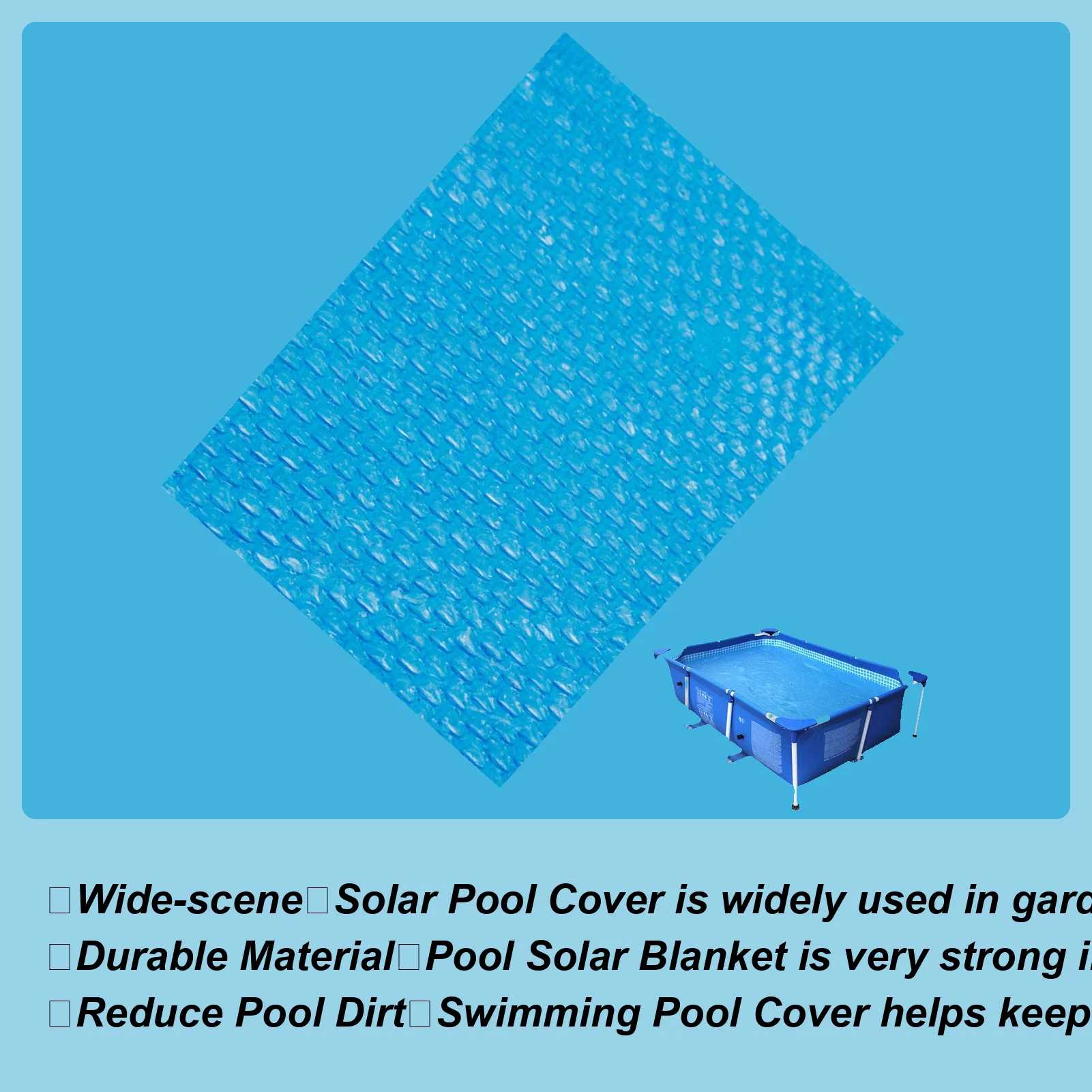 

Solar Pool Cover Swimming Pool Bubble Solar Cover Heat Retaining Hot Tub Cover Bubbles Pool Solar Blanket Cover Pool Accessory