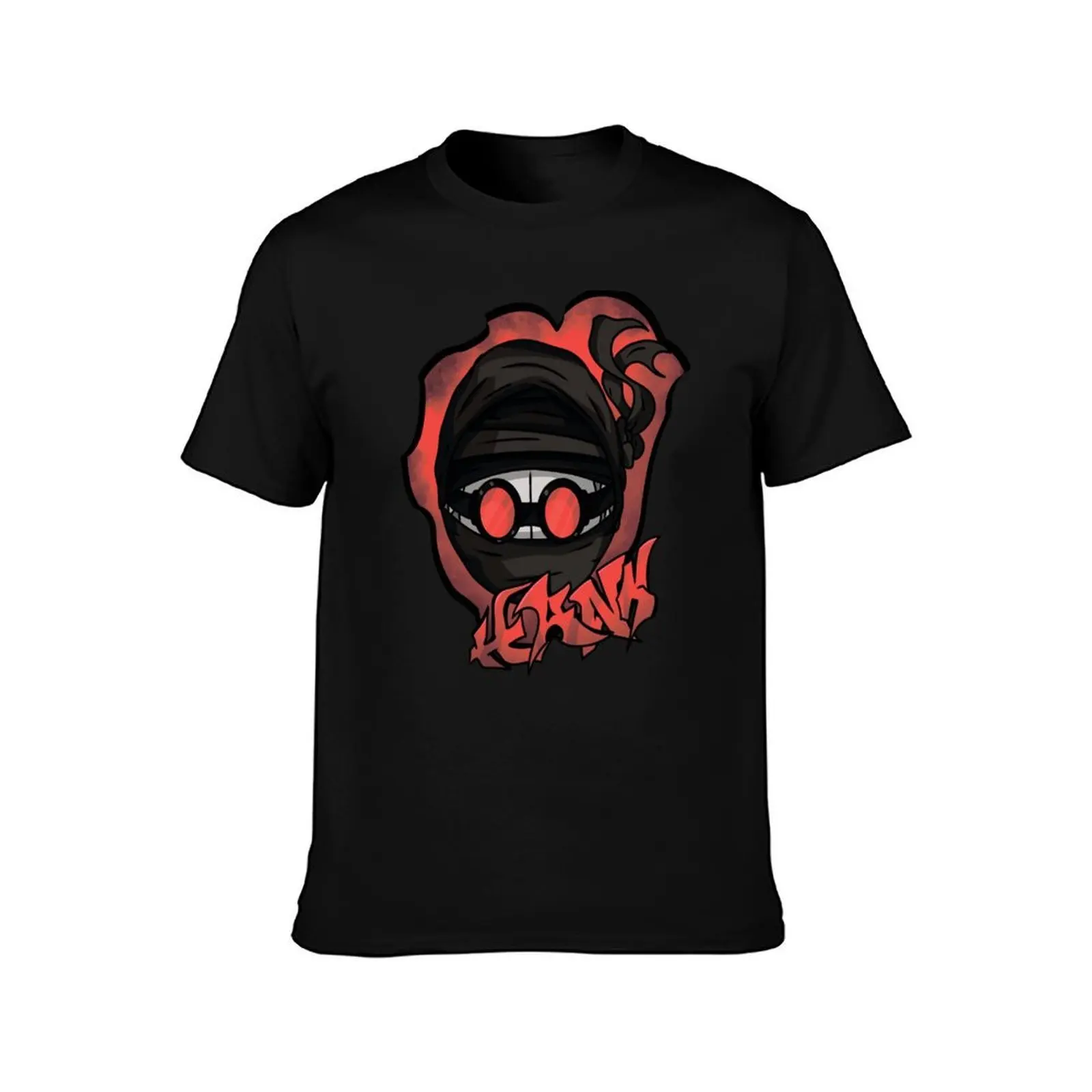 Madness combat hank head graffiti T-Shirt, Summer Casual Cotton Tee, Oversized Streetwear Tops, Vintage Graphic Print