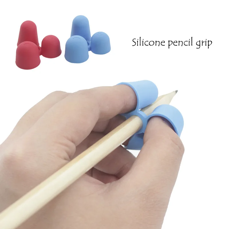 3-10 Pcs Children Writing Pencil Pen Holder Kids Learning Practise Silicone Pen Aid Posture Correction Device for Students