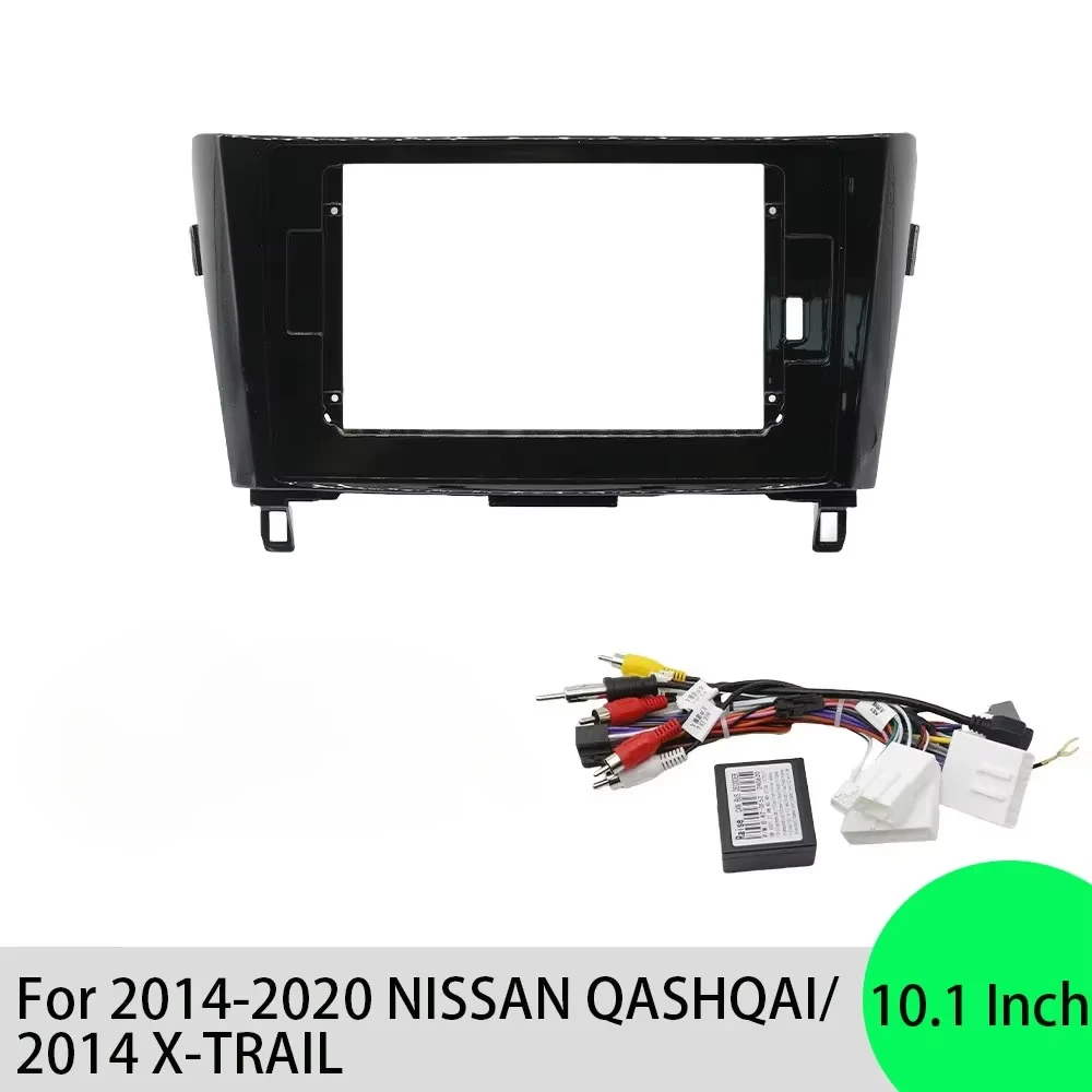 For 2014-2020 NISSAN QASHQAI/2014 X-TRAIL 10.1 Inch Car Radio Installation Double Din DVD GPS Mp5 Plastic Fascia Panel Frame