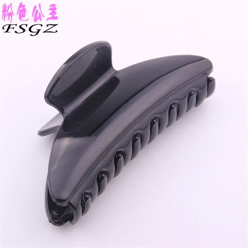 New Brand Headwear For Women Black Plastic Hair Claw Clips Summer Simple Hairpin Crab For Hair Beauty Hair Tools For Women