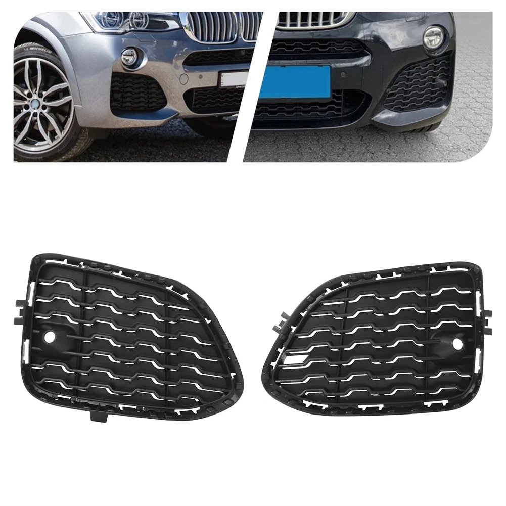 

Front Bumper Fog Light Cover Face Bar Grille Trim LH&RH OEM 51118056941 Replacement Parts For BMW X3 X4 SDrive28i