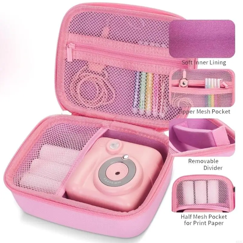 EVA Camera Case For ESOXOFFORE/Dylanto/Yehtta Kids Instantly Print Cameras Storage Box Waterproof Protections for Travel 896C