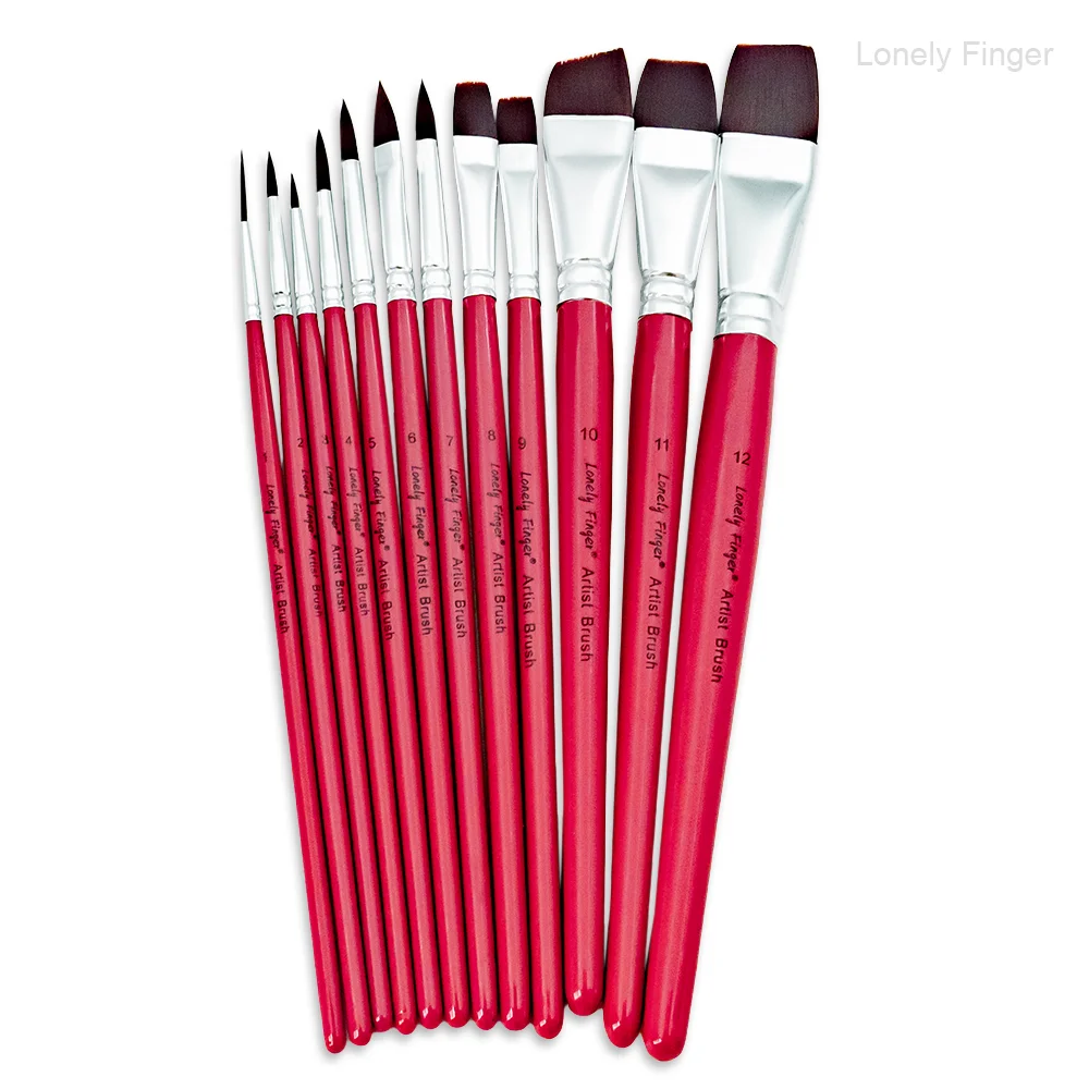 فرش رسم الوجه، مجموعة فرش طلاء فنية احترافية مكونة من 12 قطعة لرسم جسم الوجه، مثالية للفنانين، الهالوين، التنكرية،