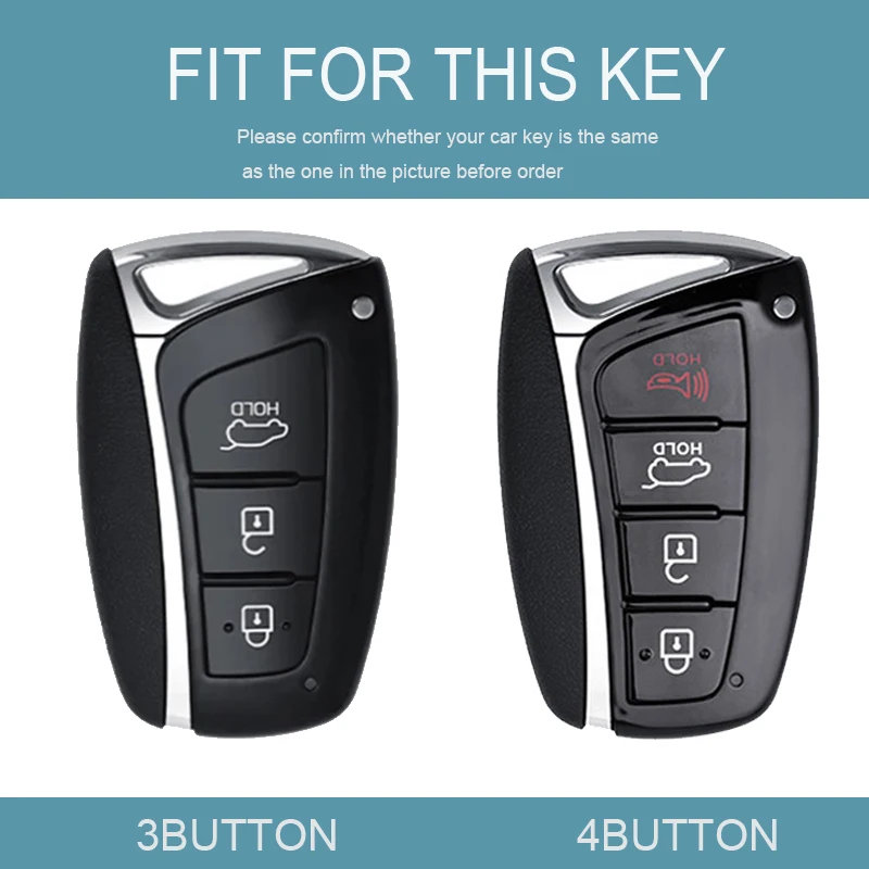 TPU Remote Key Case Cover Holder Fob For Hyundai Grandeur HG Sedan Santa Fe 3DM Grand SantaFe 2018 IX45 EQUUS Azera Genesis G80