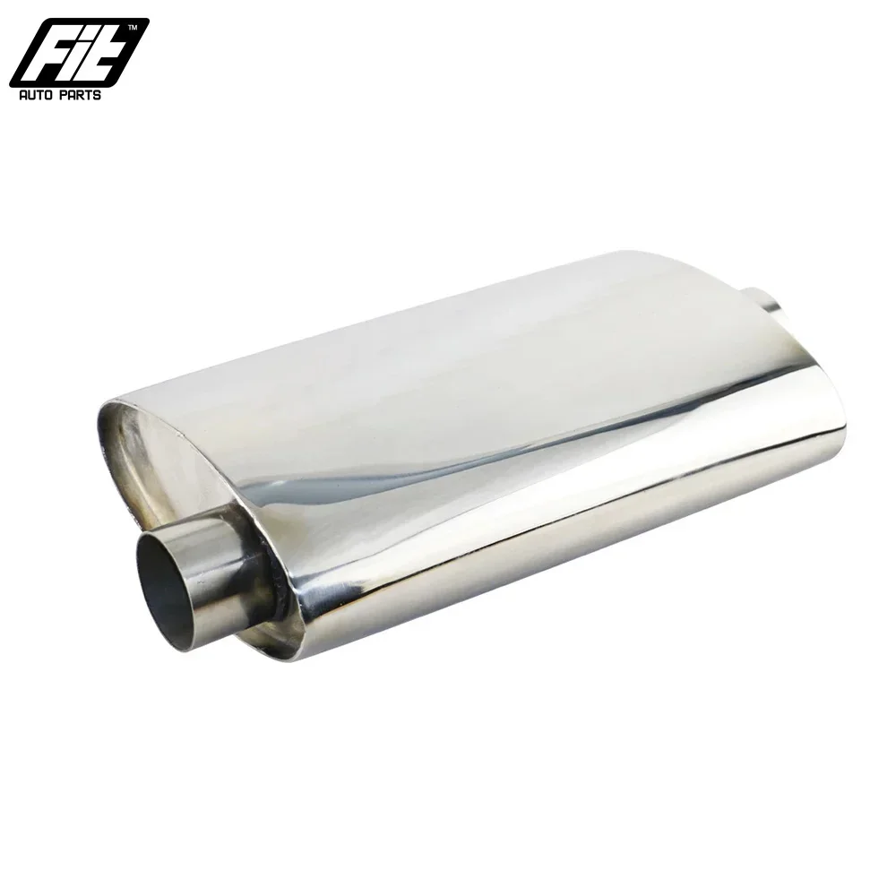 

Stainless Steel Muffler Exhaust Universal Car 2.5inch 3inch Straight Muffler Exhaust Pipe with logo