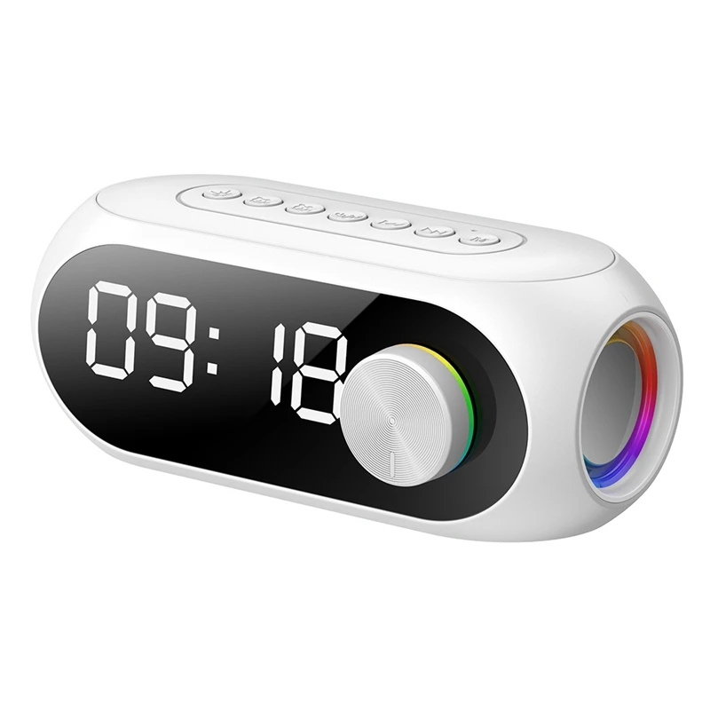 Alarm Clock Radio For Bedrooms With Color Night Light, Dual Alarm, Dimmer, Nap Timer, FM Radio With For Bedroom