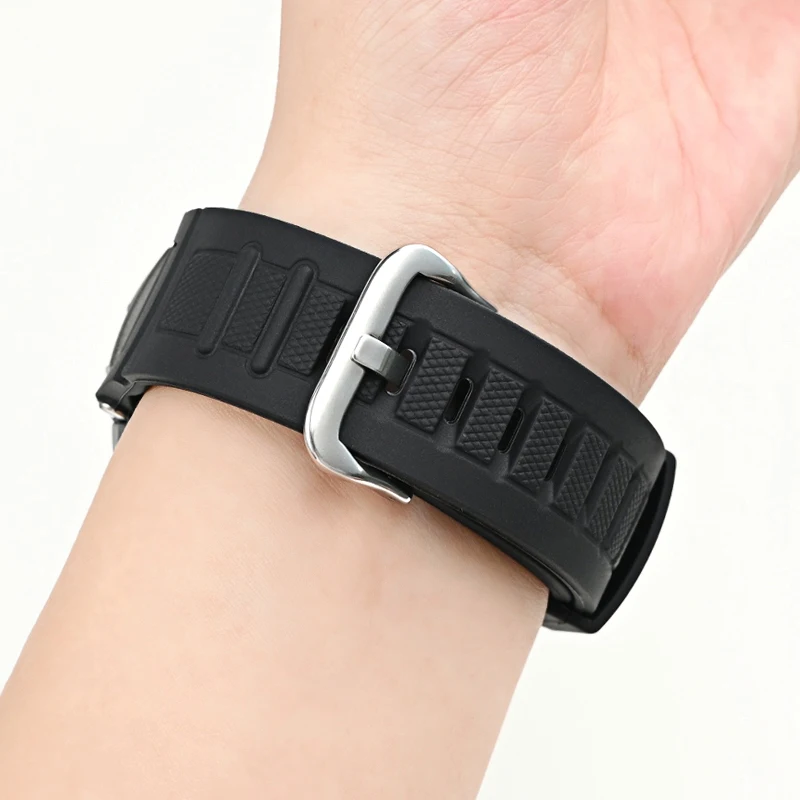 Soft Resin Watch Strap Watch Band For CASIO PRW-1500 PAW-1500 PRG-130 Waterproof and sweat proof TPU Watch Band Men Bracelet