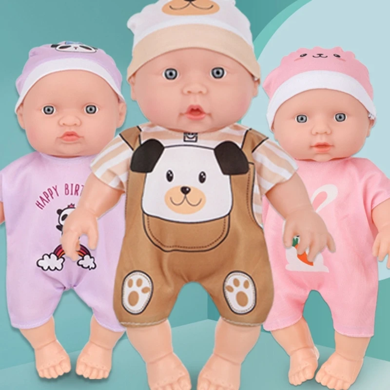 G2TE Interactive Reborns realistische weiche Vinyls Säuglingspuppe mit Kleidung für Kinder