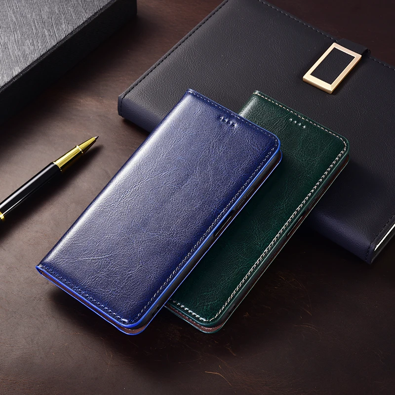 

Genuine Leather Wallet Phone Case For Xiaomi Poco X7 X6 X5 X4 X3 X2 Pro GT NFC Neo Card Pocket Flip Cover