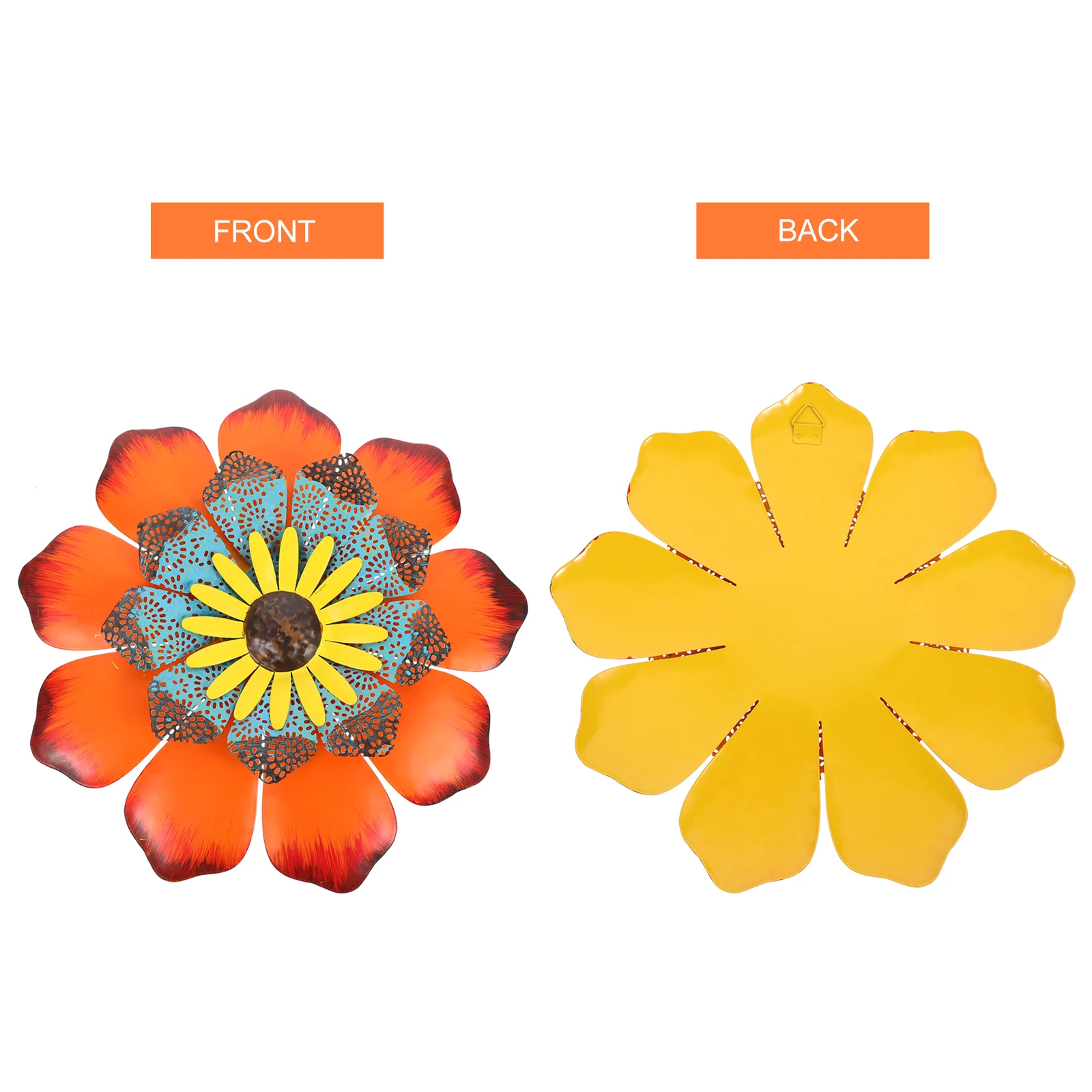 

Sunflower Wall Hanging Decor Iron Craft Lovely Adornment for Bedroom Living Room Garden Coffee Shop