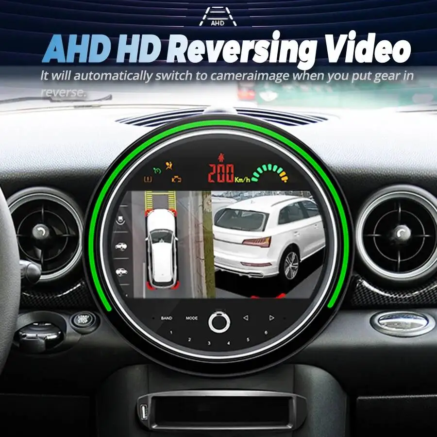 9inch Car Radio For BMW Mini R56 2007-2010 Android 13 Navigation Wireless Carplay GPS Video Stereo Screen Multimedia 8GB + 256GB