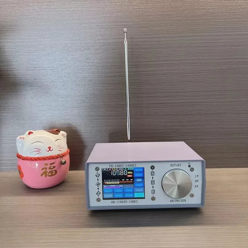 

ATS25-Desk SI4732 Полнодиапазонный радиоприемник AM/FM/SSB/SW/MW/LW Полнодиапазонный радиоприемник с сенсорным экраном 2,8 дюйма