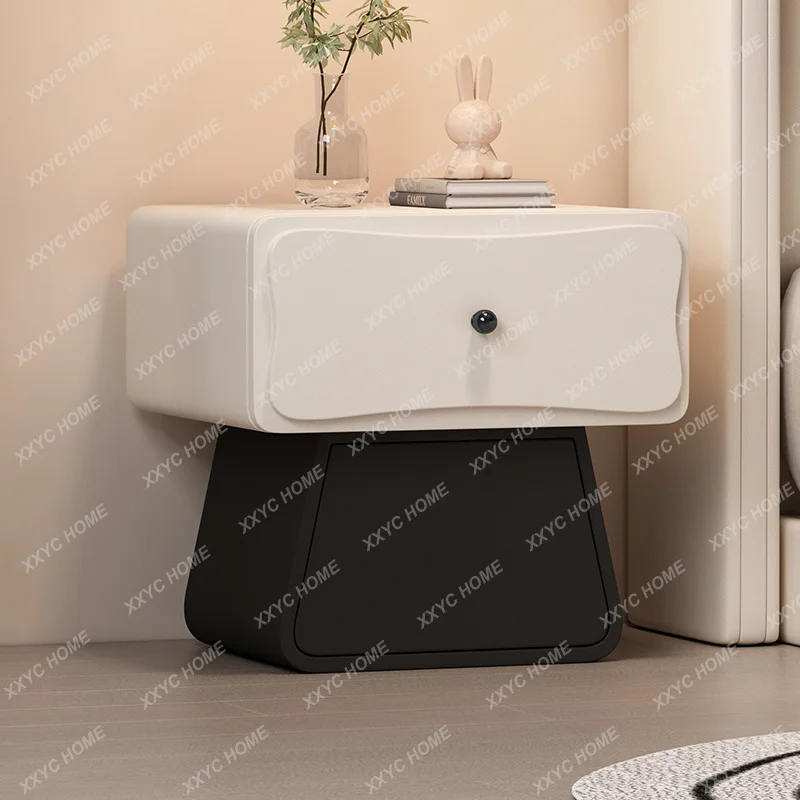 XXAesthetic Creative Bedside Table Modern Drawers Storage Nightstands Space Saving  Dormitorio Bedroom Furniture