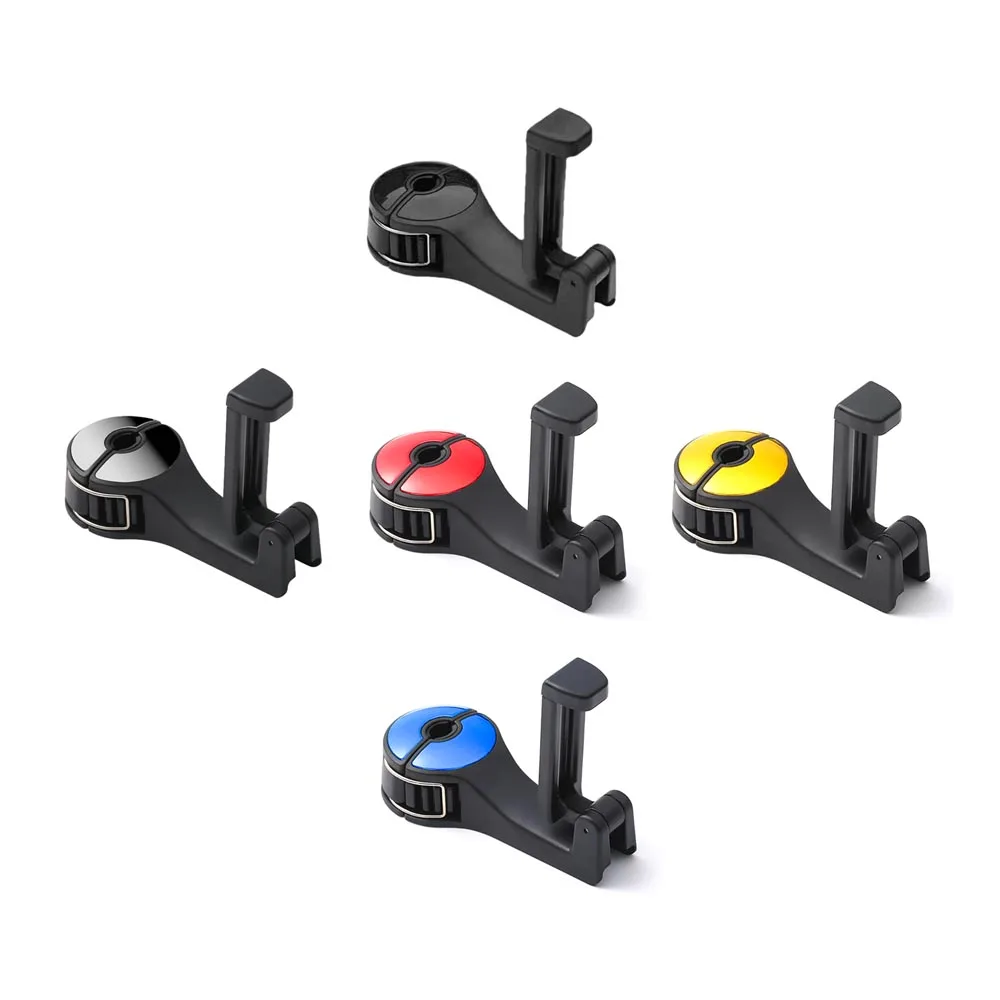 

1pc ABS Car Seat Hook Phone Holder 12*5.5*3 CM Rear Seat Car Hook Space-Saving Multifunctional Car Storage Hook 5 Colors