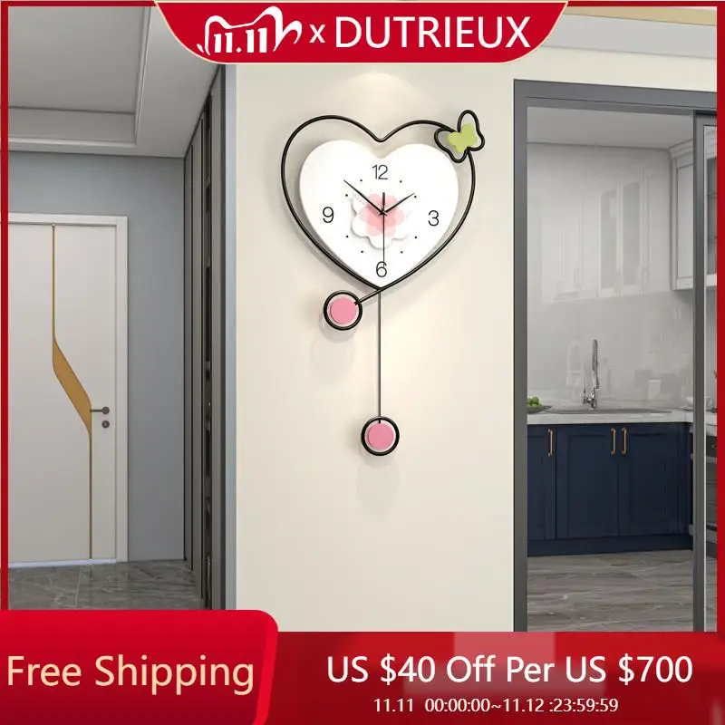 

Nordic Creative Wall Clocks Silent Aesthetic Design Metal Wall Art Modern Wall Watch Interior Reloj Living Room Decoration