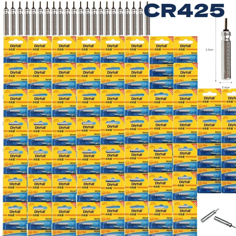 5-50 قطعة حار بيع CR425 مضيئة بطارية الصيد تعويم ليلة الصيد اكسسوارات يتناول بطاريات يطفو الإلكترونية