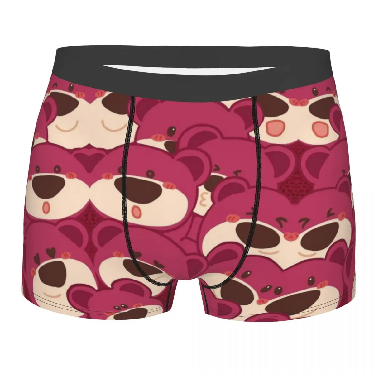 Strawberry Bear Disney Toy Story Lotso Underpants Homme Panties Male Underwear Print Shorts Boxer Briefs