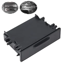 New 1Pc 1DIN Car Radio Storage Box Multi Application ABS Black Inner Organizer Replacement for Car Radio Pocket Auto Parts