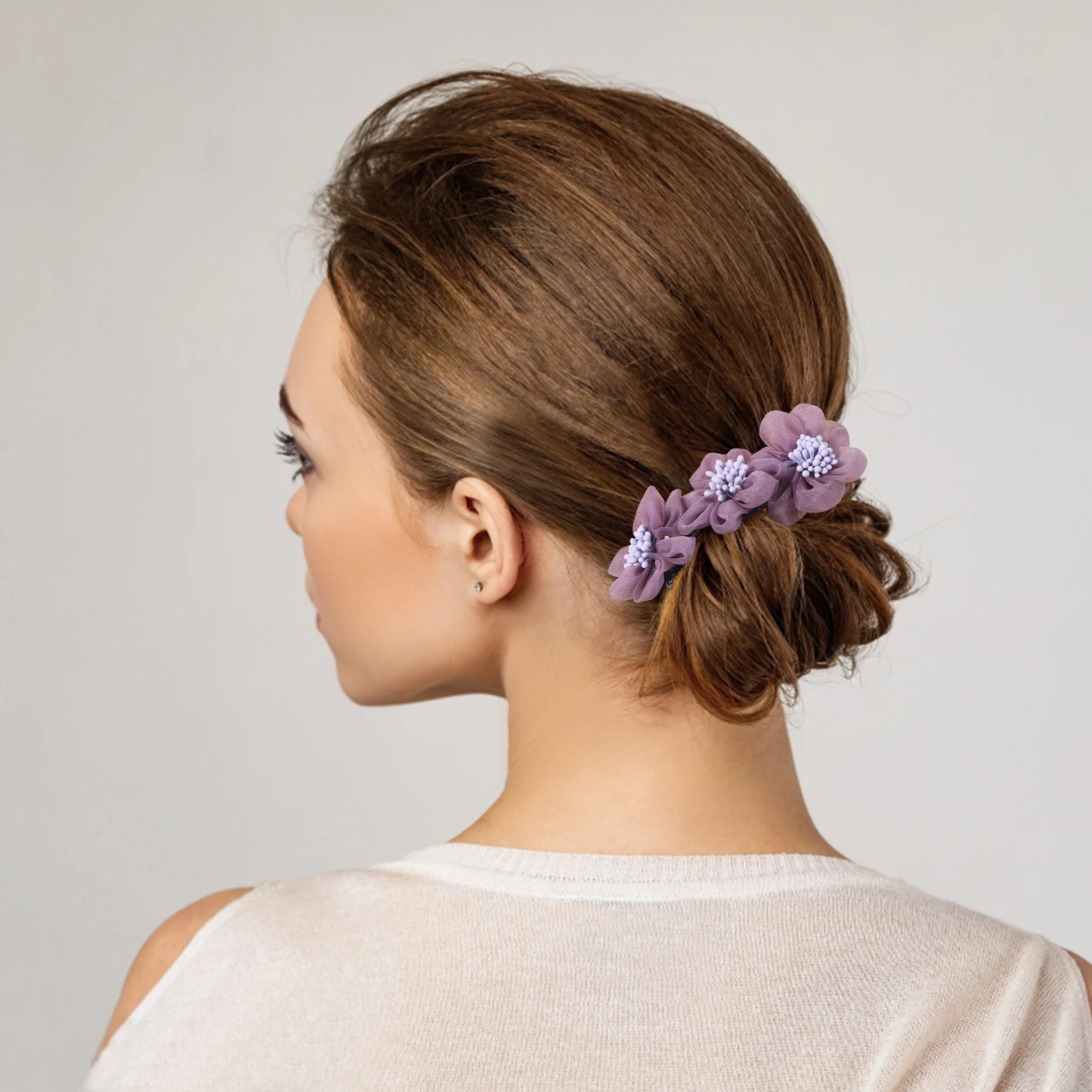 

4Pcs Flower Bun Maker for Hair Easy Style DIY Donut Buns Accessories Women Teens Fashion Hair Braiding Tools Lazy Bun Maker