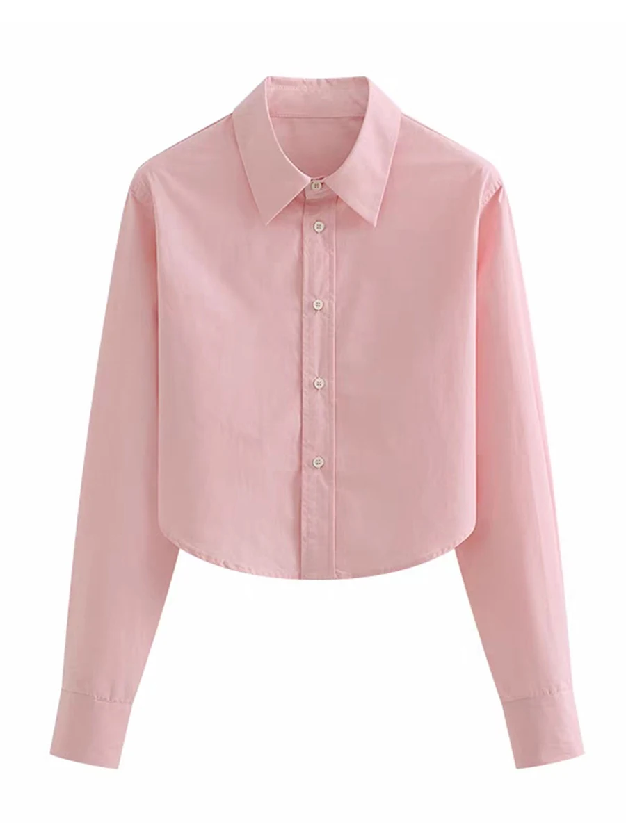 Damska codzienna koszula bawełniana irt ort na wiosnę i jesień, nowa, koreańska, luźny krój, uniwersalna bluzka zapinana na guziki, długi rękaw, ne