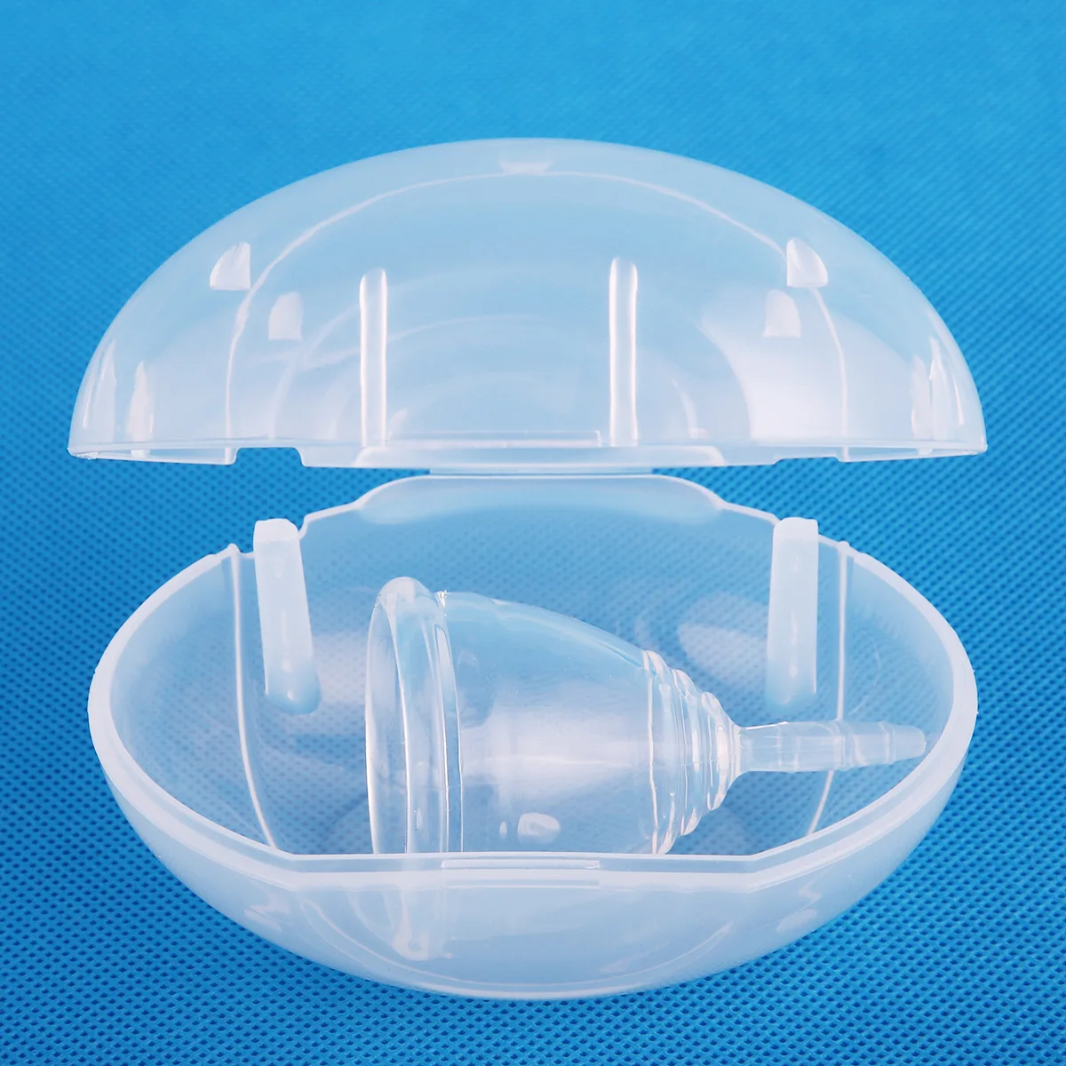 Transparent Silicone Menstrual Cup with Box Set，Food Grade Liquid Silicone Monthly Cup，Can Replace Sanitary Napkins and Tampons