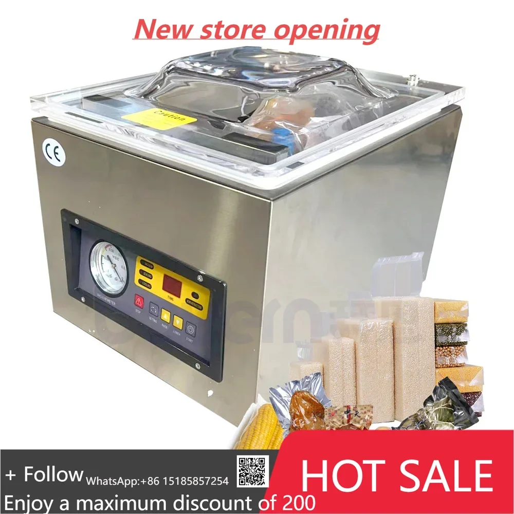 

Промышленная бытовая однокамерная вакуумная упаковочная машина для пищевых продуктов, мяса, фруктов и овощей, вакуумные упаковочные машины