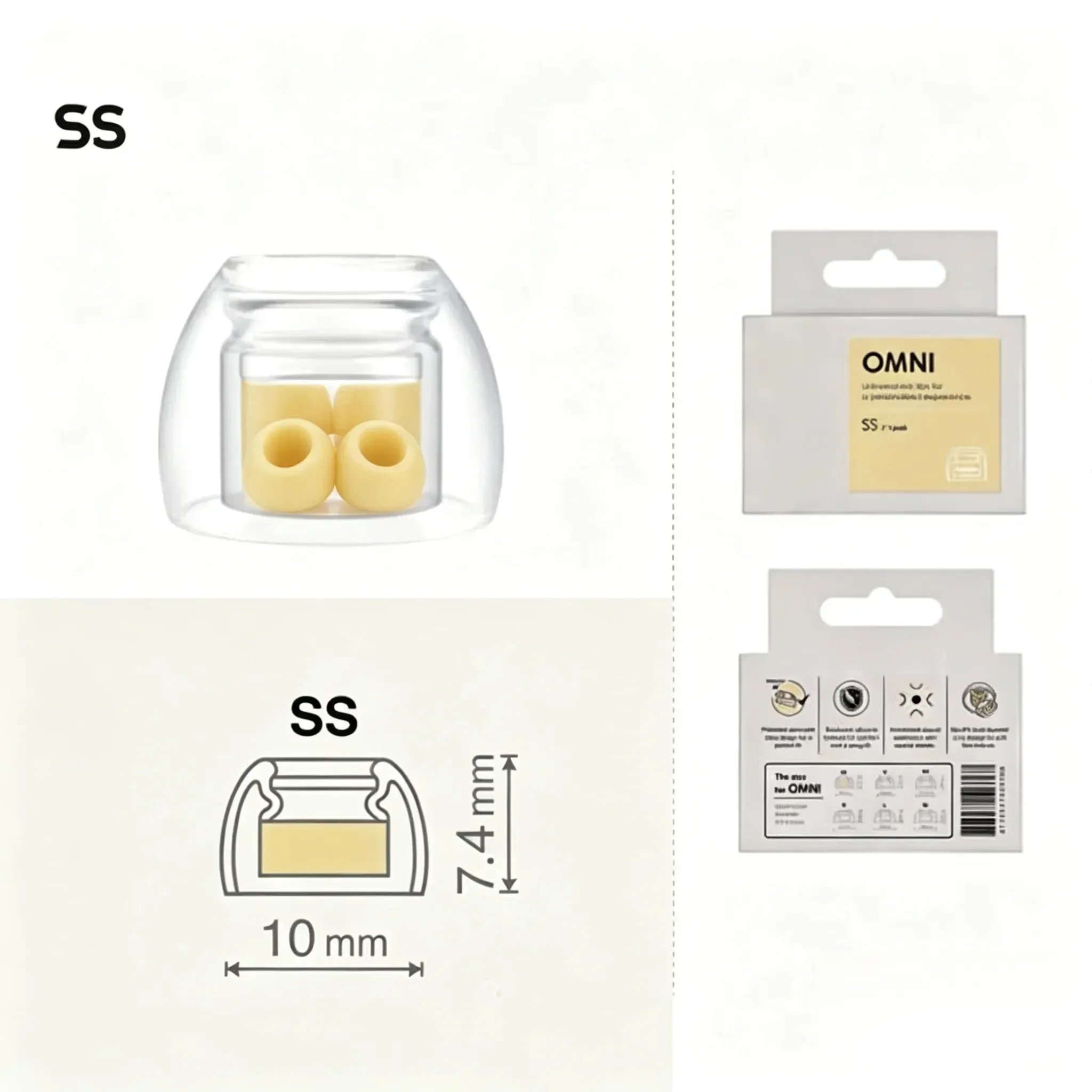 Suitable for XM5 IE800 IE900 AZ80 Earbuds OMNI Silicone Ear Tips Replacement Eartips