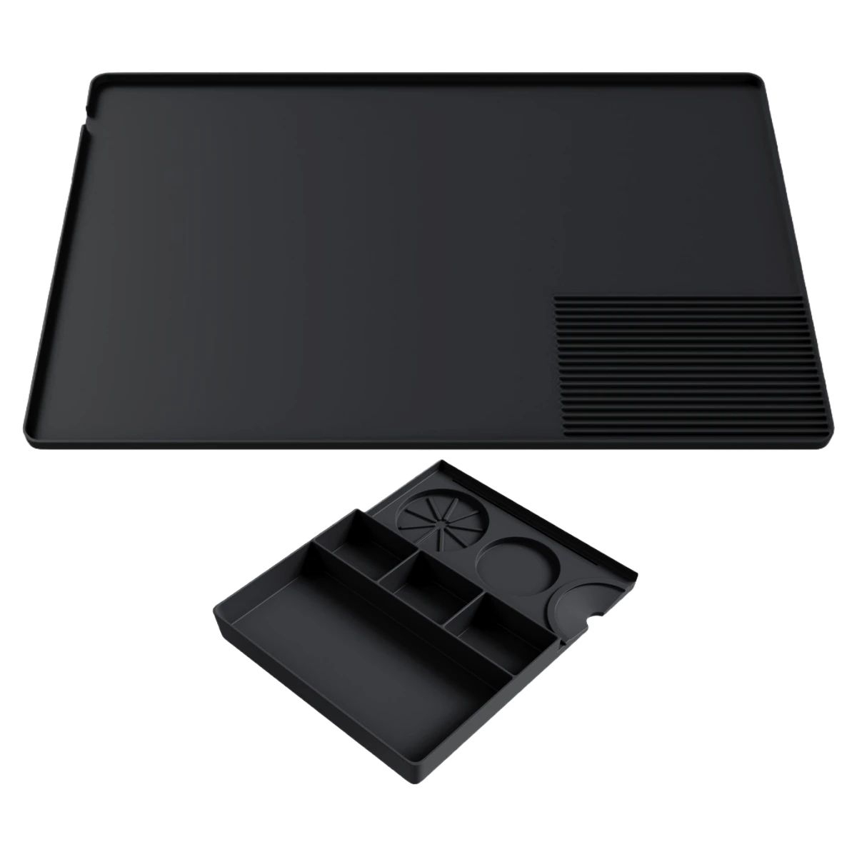 Large Silicone Dish Drying Mat With Heat Resistant Non Slip For Coffee Maker Station Countertop Organizer