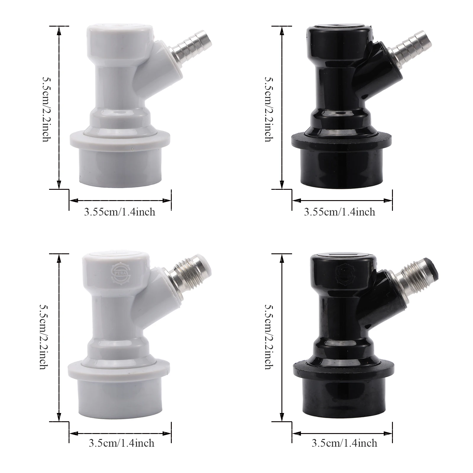 Homebrew Ball Lock Disconnect Beer Keg Connector Dispenser 1/4\
