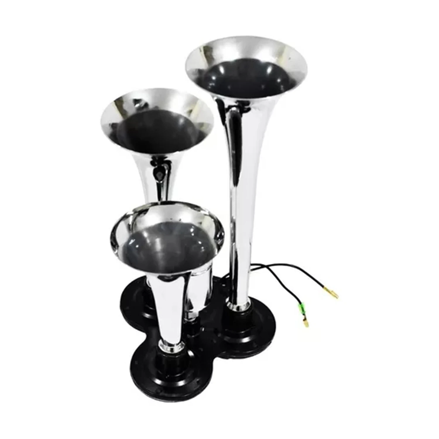 Chromium Pneumatic Chrome Plated Triple Truck With Bagpipes 12V/24V For Car Motorcycle ATV Horn view 2