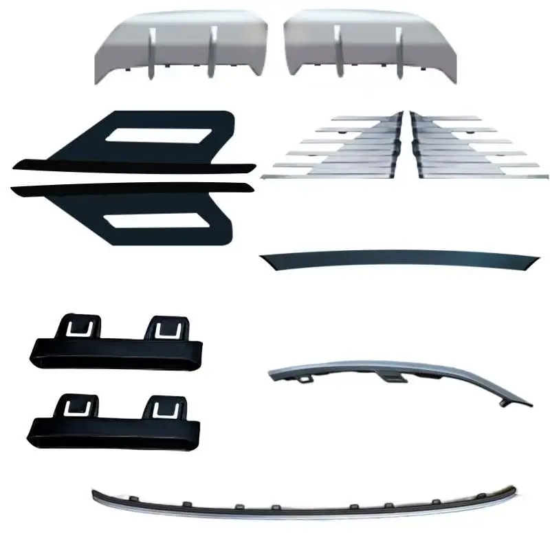 Full Vehicle Accessories for Geely Galaxy L7: Front Bumper Chrome Trim Strip, Fog Lamp Bezel Decorative Panel, Upper Front Bumpe