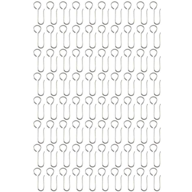 

80 Pcs Curtain Hook Metal Curtain Track Hooks Shower Curtain Decoration Hooks S Shaped Stainless Ceiling Curtain Track