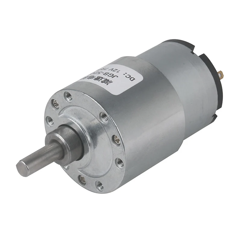 6V/12V/24V DC Gear Motor 7RPM to 960RPM High Torque Gear Box JGB37-520 Reversible Electric Reduction Geared Motor