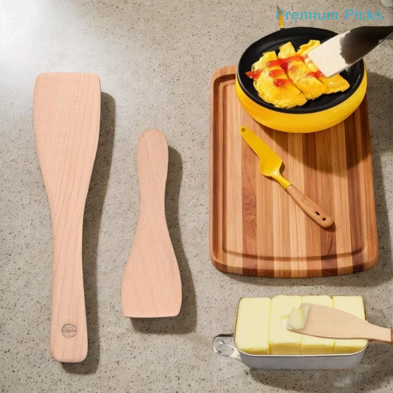 1Pcs Wooden Spatula For Cooking And Mixing Wooden Raclette Spatulas Kitchen Utensil Oil Nonstick Kitchen tool wooden shovel