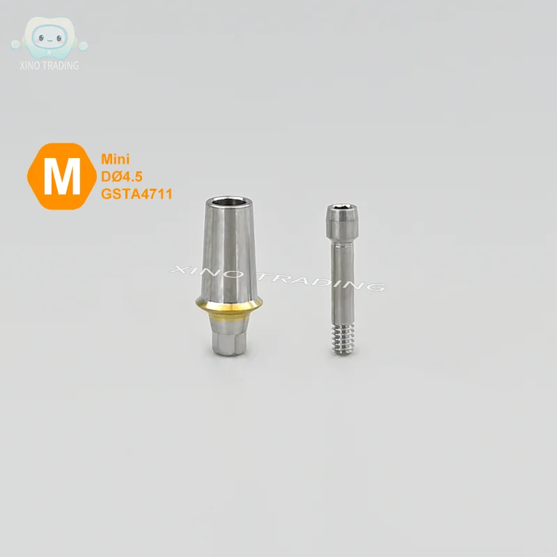 치과 임플란트용 사전 제작된 직선형 어버트먼트 M OSSTEM 시스템 호환 공장 가격 티타늄 소재