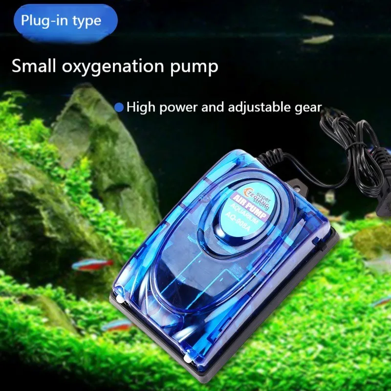 Plug in practical oxygen pump Fish tank Fish culture Oxygen pump Aquarium Tool