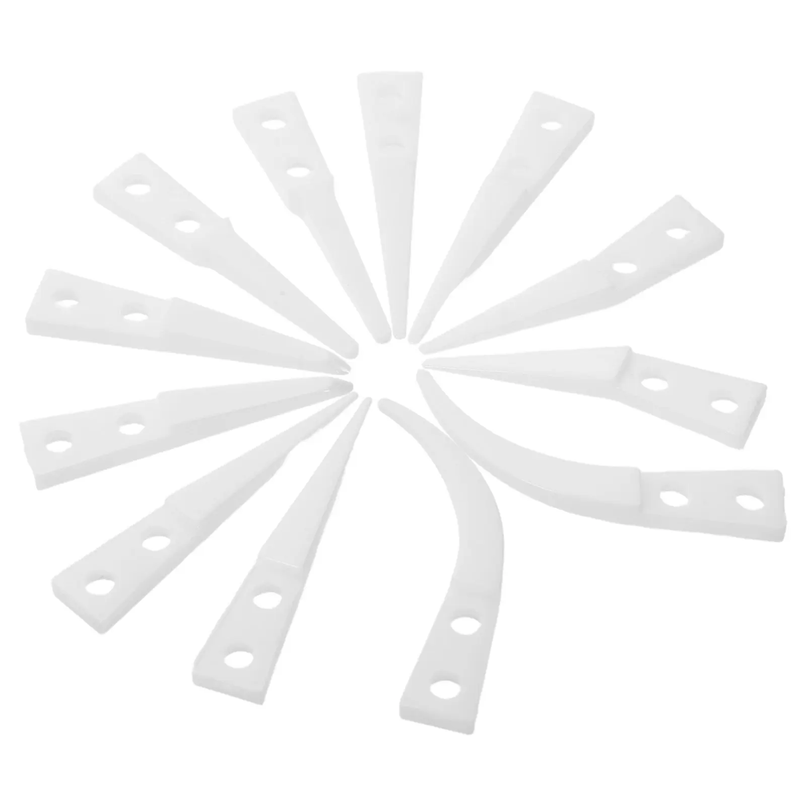 6Pairs Heat-Resistant Ceramic Tweezer Replacement Heads Non-Conductive Tips Straight Curved Soldering DIY Electronics Repair