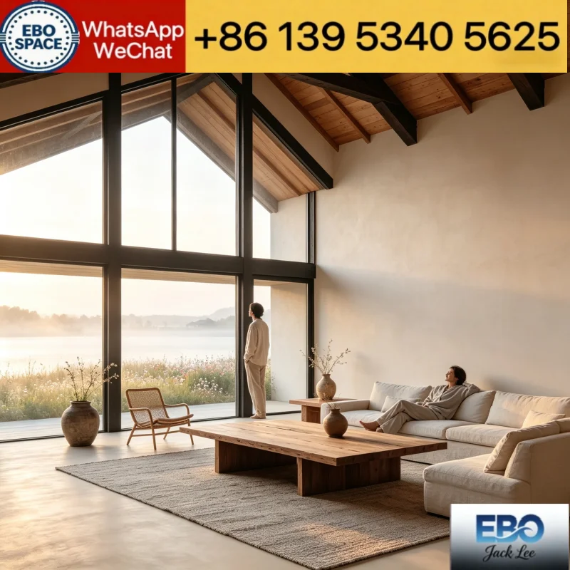Custom Prefabricated Integrated House Light Steel Villa Mobile Temporary Housing for Commercial Use