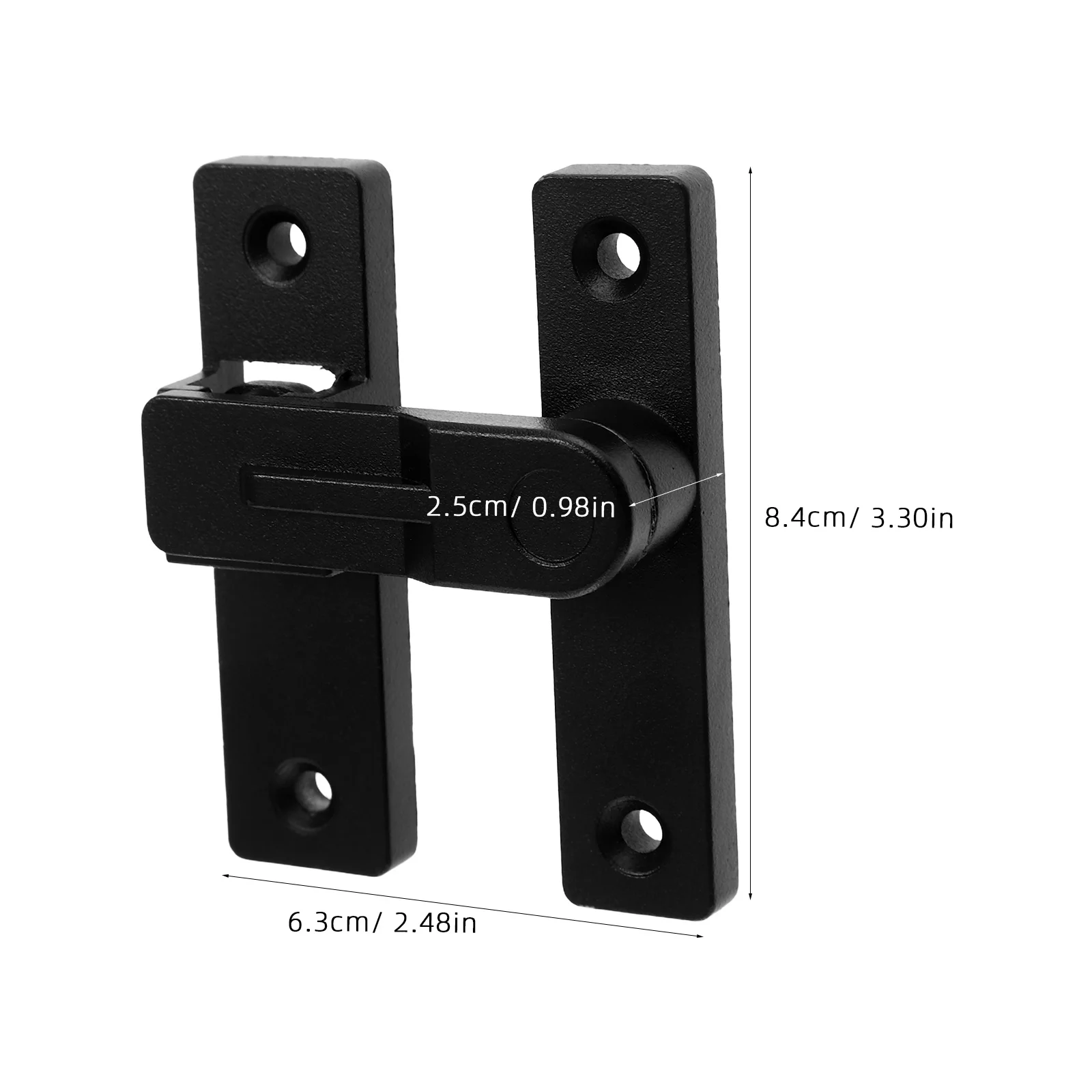 مزلاج يمين 180 درجة مزلاج باب الحظيرة المنزلق سبائك الزنك الثقيلة لخزانة الفناء المرآب سياج خارجي #5