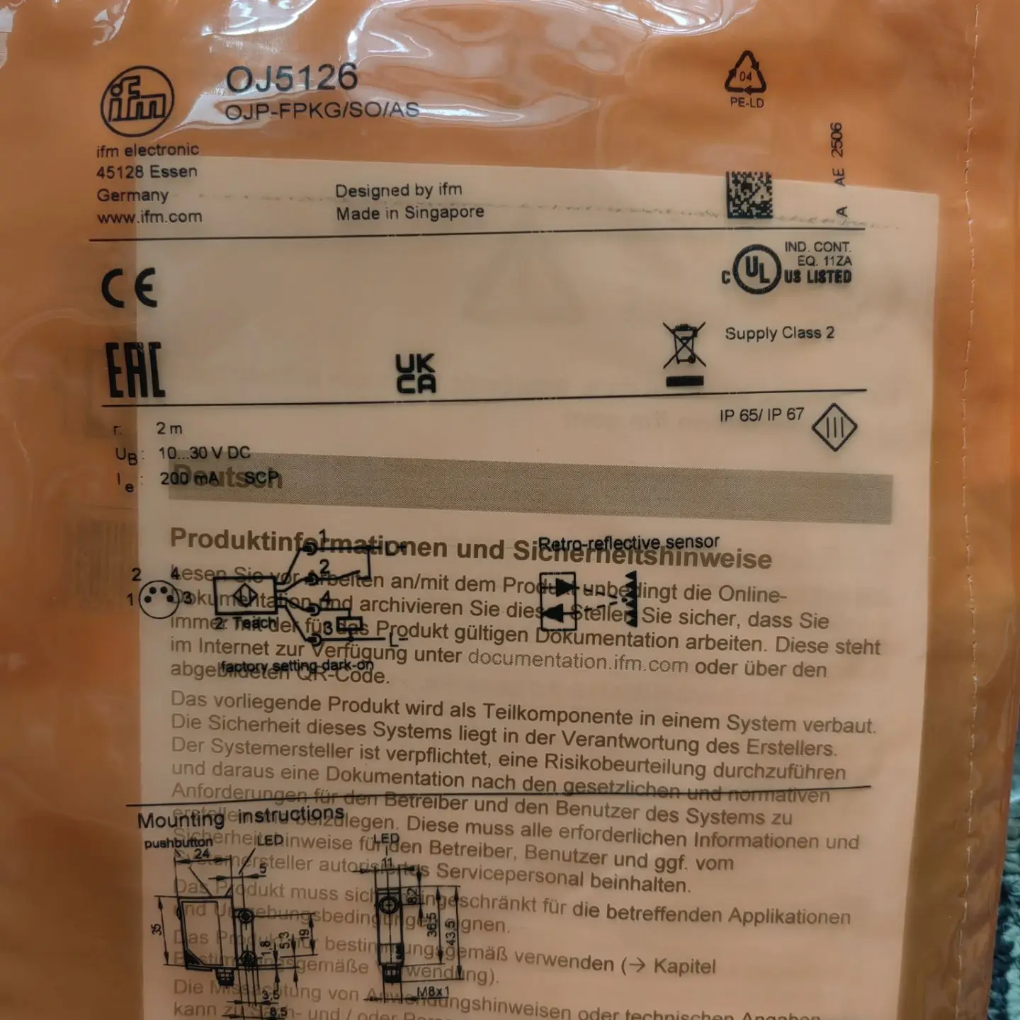 Ifm Oj5148 Oj5048 O…